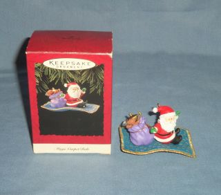 1994 Hallmark Magic Carpet Ride Christmas Ornament Aladdin Santa Claus Flying