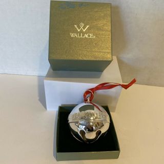 2009 Wallace Silversmiths Silverplate Annual Christmas Sleigh Bell Ornament