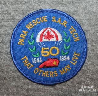 Caf Rcaf,  Para Rescue Sar Tech 50th Anniversary Jacket Crest/patch (19689)