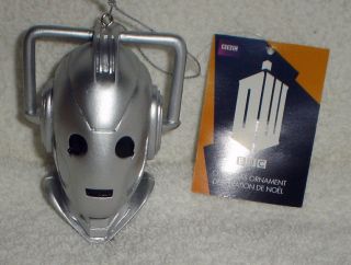 Doctor Who Dr Who Cyberman Cyber Man Bust Head Christmas Ornament W Tag