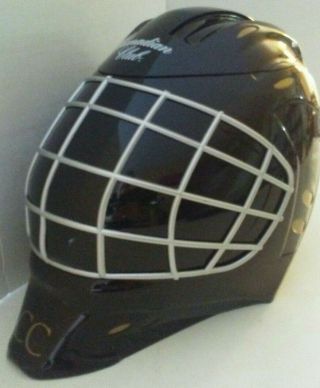 Canadian Club Whiskey 1858 Hockey Goalie Mask Ice Bucket