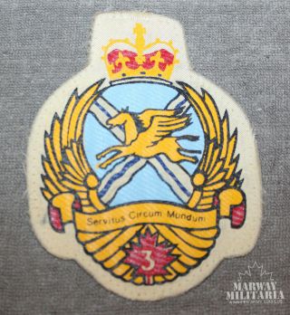 Caf Rcaf,  3 Servitus Circum Mundum Jacket Crest/patch Printed (19677)