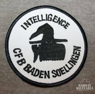 Caf Rcaf,  Cfb Baden Soellingen Intelligence Jacket Crest/patch (19675)