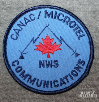 Caf Rcaf,  Canac / Microtel Nws Communications Jacket Crest/patch (19670)