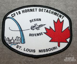 Caf Rcaf,  Cf18 Hornet Detachment St.  Louis Missouri Jacket Crest/patch (19660)