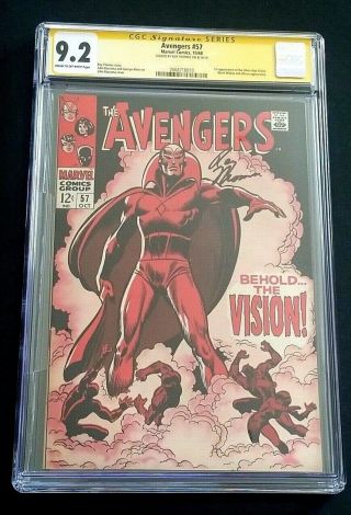 Avengers 57 • 1st Vision • Gorgeous Cgc 9.  2 • Roy Thomas Sig • Wandavision