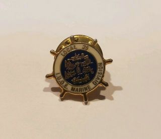 Iuoe International Union Of Operating Engineers Marine Division Local 25 Hat Pin