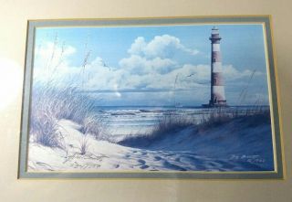 Jim Booth Sc Lowcountry Ltd Edition Signed And Numbered Print 234/750 Lighthouse