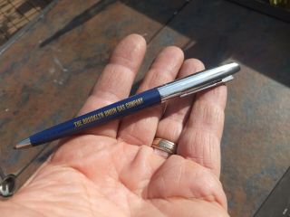 Vintage Wingamatic Pocket Clip In/out Blue Pen - The Brooklyn Union Gas Company