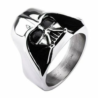Star Wars Jewelry Stainless Steel Darth Vader Ring Size 10