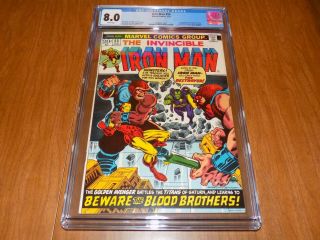 Iron Man 55 Cgc 8.  0 First Appearance Of Thanos & Drax,  Jim Starlin,  Sinnott