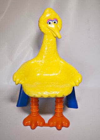 Vintage 1979 Knickerbocker Big Bird Sesame Street Child Toddler Plastic Chair