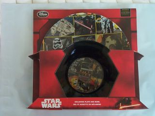Disney Store Star Wars Force Awakens Melamine Plate And Bowl Set