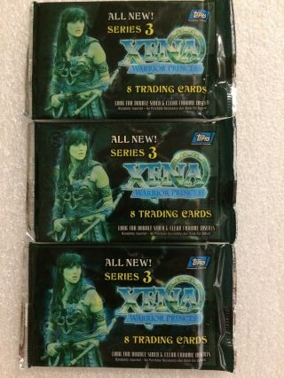 Xena Warrior Princess Series 3 Trading Cards (3 Packs)