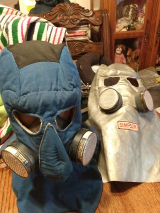 Vintage Drag Racing Fire Masks One Sinpson One Deitz One Only