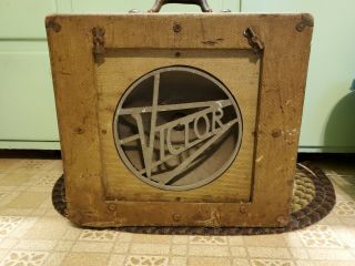 Vintage Victor Tweed External Speaker Cabinet