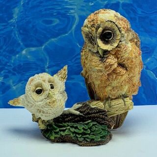 Owl Figurine Vintage Sculpture Statue Hamilton Learning To Fly Nesting Instincts