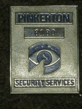 Vintage Obsolete Pinkerton Security Services Badge.