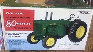 Ertl 1:16 Scale John Deere Diecast Model 80 Diesel Tractor 3