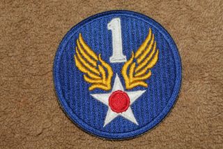 Ww2 U.  S.  Army Air Forces 1st Air Force Uniform Patch,