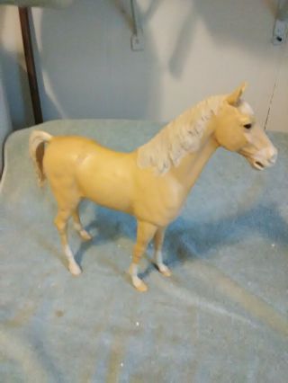 Vintage 13 Inch Tall Louis Marx Bay Thunderbolt Horse Figure