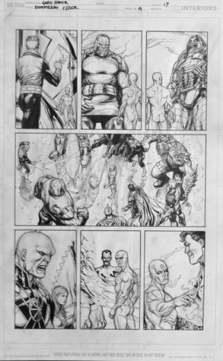 Gary Frank Doomsday Clock Comic Art 9 P17 Batman,  Watchmen,  Superman