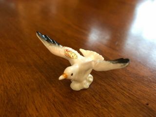 Vintage Bone China Miniature Flying Sea Gull Bird Figurine 2