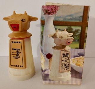 Vintage Whirley Industries Moo Cow Creamer Tennessee The Volunteer State W/ Box