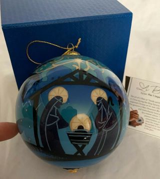 2017 Li Bien Mary Joseph Baby Jesus Wisemen Glass Christmas Ornament Pier 1 Gift