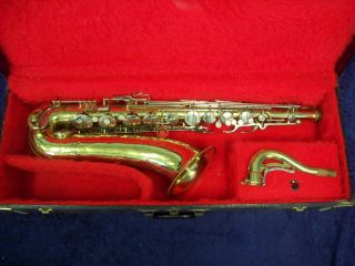 Vintage Conn 10m Usa Pro Tenor Saxophone W/ Underslung Neck,  Case