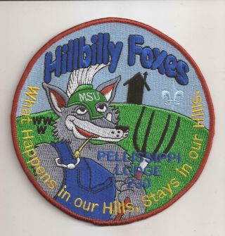 Pellissippi Lodge 230 Noac Jacket Patch Michigan State University Hillbilly Fox