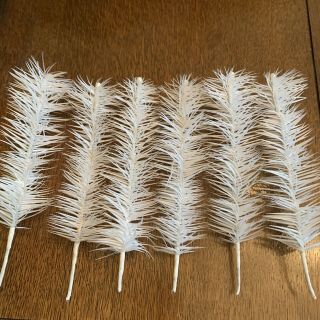 Victorian Goose Feather Tree Branches Off White