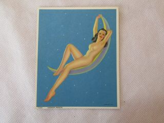 Vintage Pin Up Nude C Moss 1950 