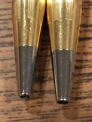 2 Vintage Cross 1/20 12 KT Gold Filled Ballpoint Pen Engraved (Engraved) 3