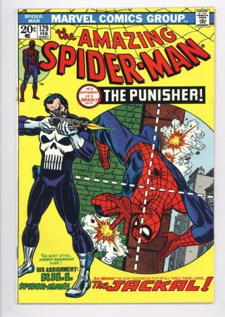 Spider - Man 129 Vol 1 Incredible Looking Book 1st App Of The Punisher