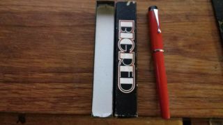 Vtg Big Red Parker Usa Pen With Box