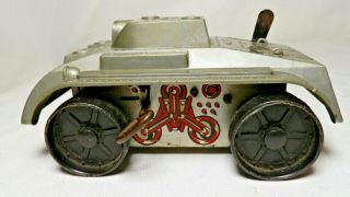 Vintage Mar Toys Wind Up Tank With Motor,  Metal Made In Usa,  V.  G.  Cond.