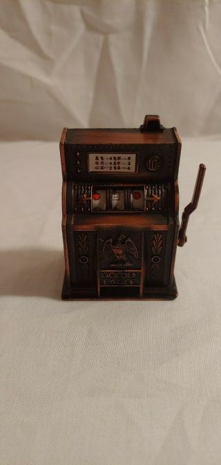 Vintage Slot Machine Copper Die Cast Pencil Sharpener
