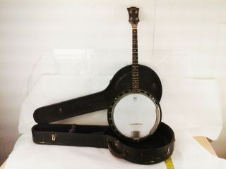 Vintage Gibson 4 - String Banjo Unknown Age/model Check Out The Photos