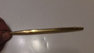 Vintage Givaudan Perfume Co.  Service Award Gold Plated Or Filled Ball Point Pen