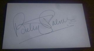 Betsy Palmer 3 X 5 Vintage Signed Card Actress & " I 