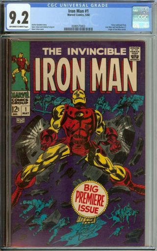 Iron Man 1 Cgc 9.  2 Ow/wh Pages