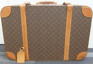 Louis Vuitton Monogram Stratos 70 Travel Suitcase Luggage Trunk France Vintage