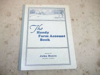 1938 John Deere Handy Farm Account Book