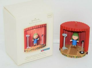 Hallmark 2007 What Christmas Is All About Peanuts Ornament Charlie Brown Snoopy
