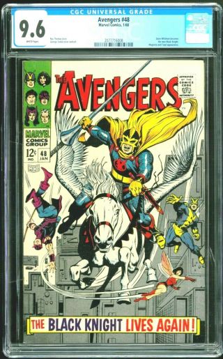Avengers 48 - Cgc 9.  6 (first Appearance Of Black Knight)