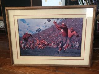 Arnold Friberg Howell To Hutson Passing Game Alabama Crimson Tide Football Art