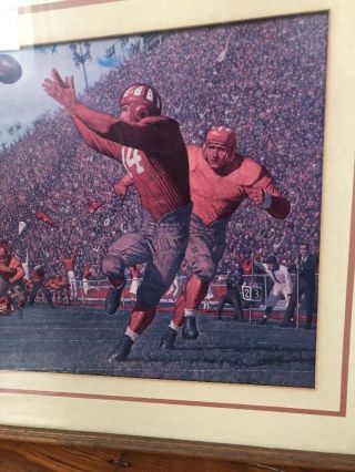 Arnold Friberg HOWELL TO HUTSON PASSING GAME Alabama Crimson Tide Football Art 3