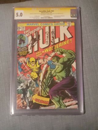The Incredible Hulk 181 1st Wolverine Cgc 5.  0 Ss Trimpe,  Wein,  Stan Lee,  Romita