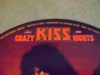 KISS Crazy nights Monsters of rock West German imp.  picture disc w/censored logo 2